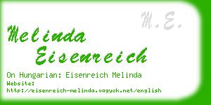 melinda eisenreich business card